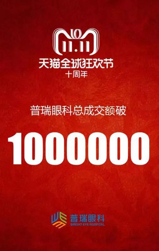 数字经济时代 普瑞眼科“天猫双11”单日成交额突破115万